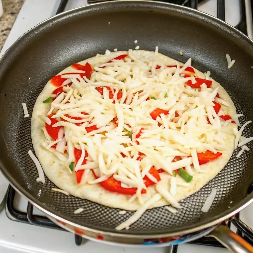 How to make a pepperoni quesadilla recipe step by step in a skillet