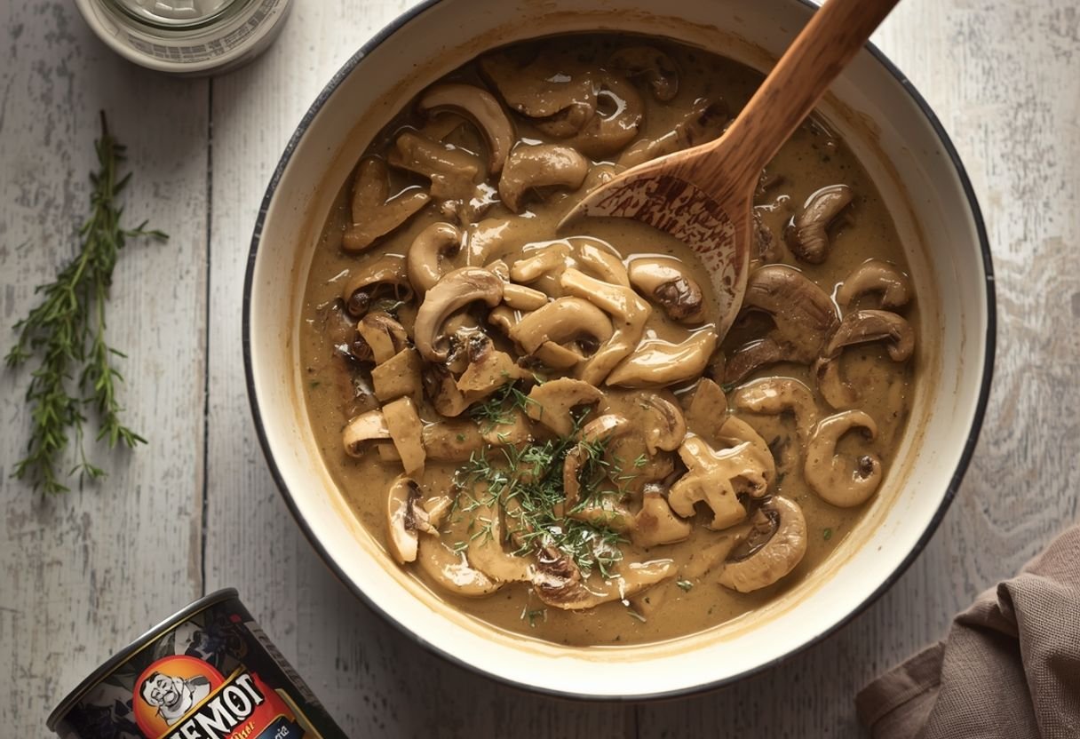 green bean casserole recipe - Process or ingredients