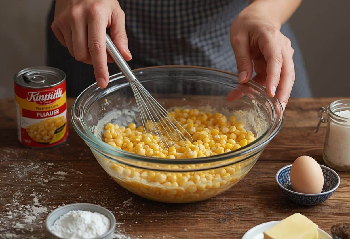 Corn casserole - Process or ingredients