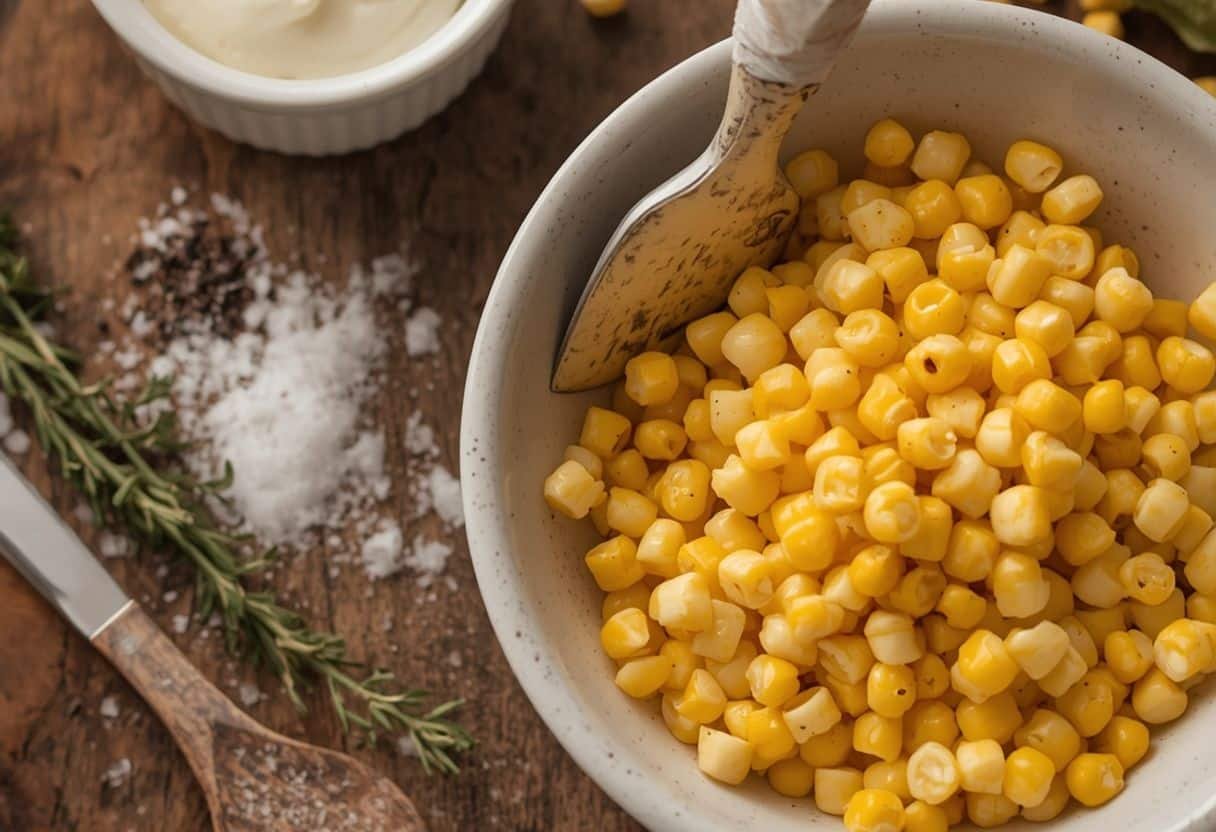 Creamed corn recipe - Process or ingredients