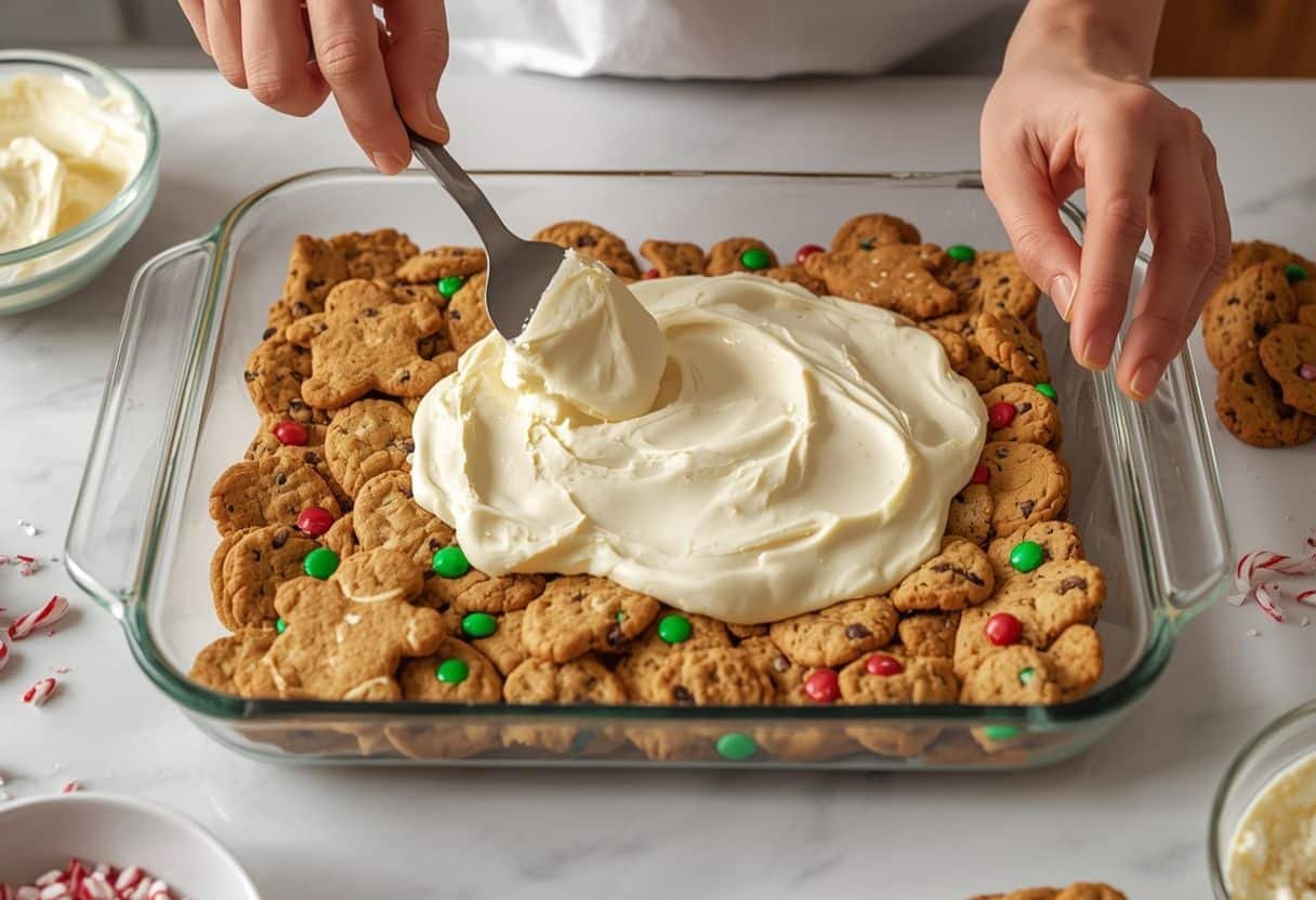 Christmas cookie lasagna recipe - Process or ingredients