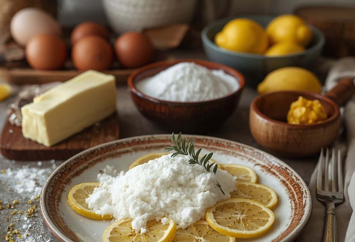 Lemon Brownies - Process or ingredients