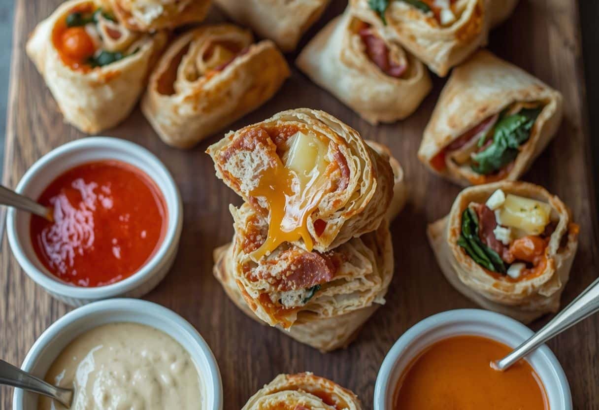 tortilla pizza rolls - Detail or variation