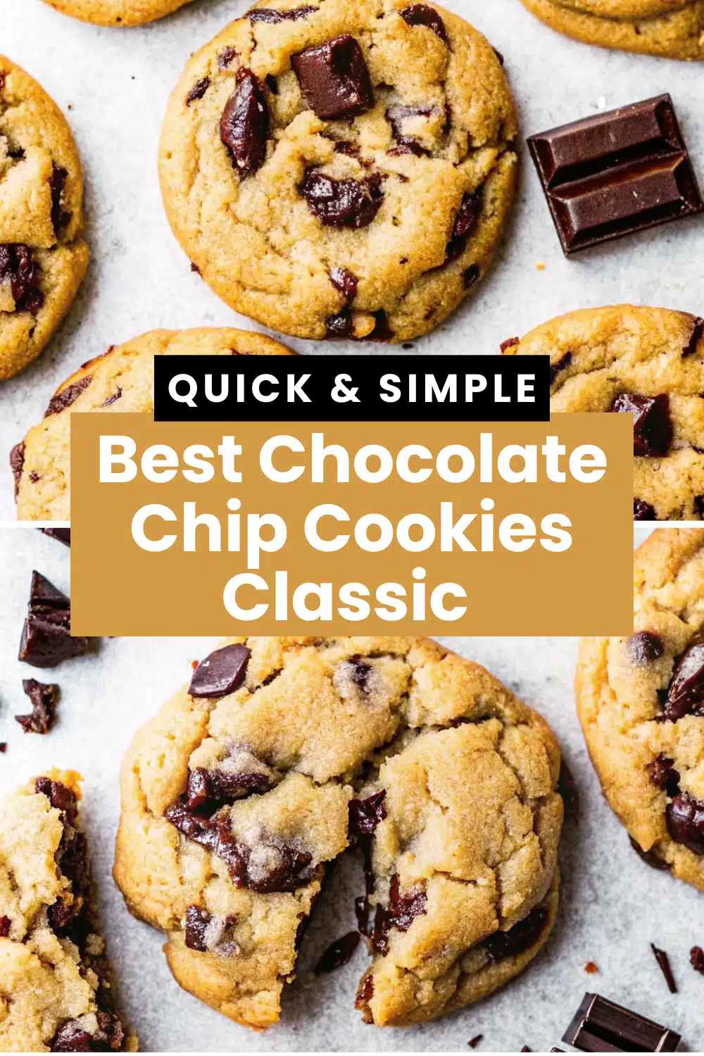BEST Chocolate Chip Cookies Classic