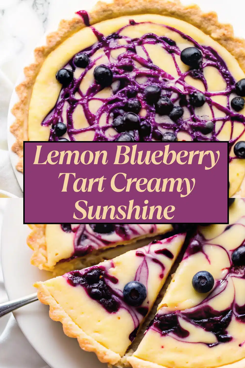 Lemon Blueberry Tart The Most Creamy and Bright Summer Tart You Will Ever Bake 64 Lemon Blueberry Tart Creamy Sunshine Summer Dessert