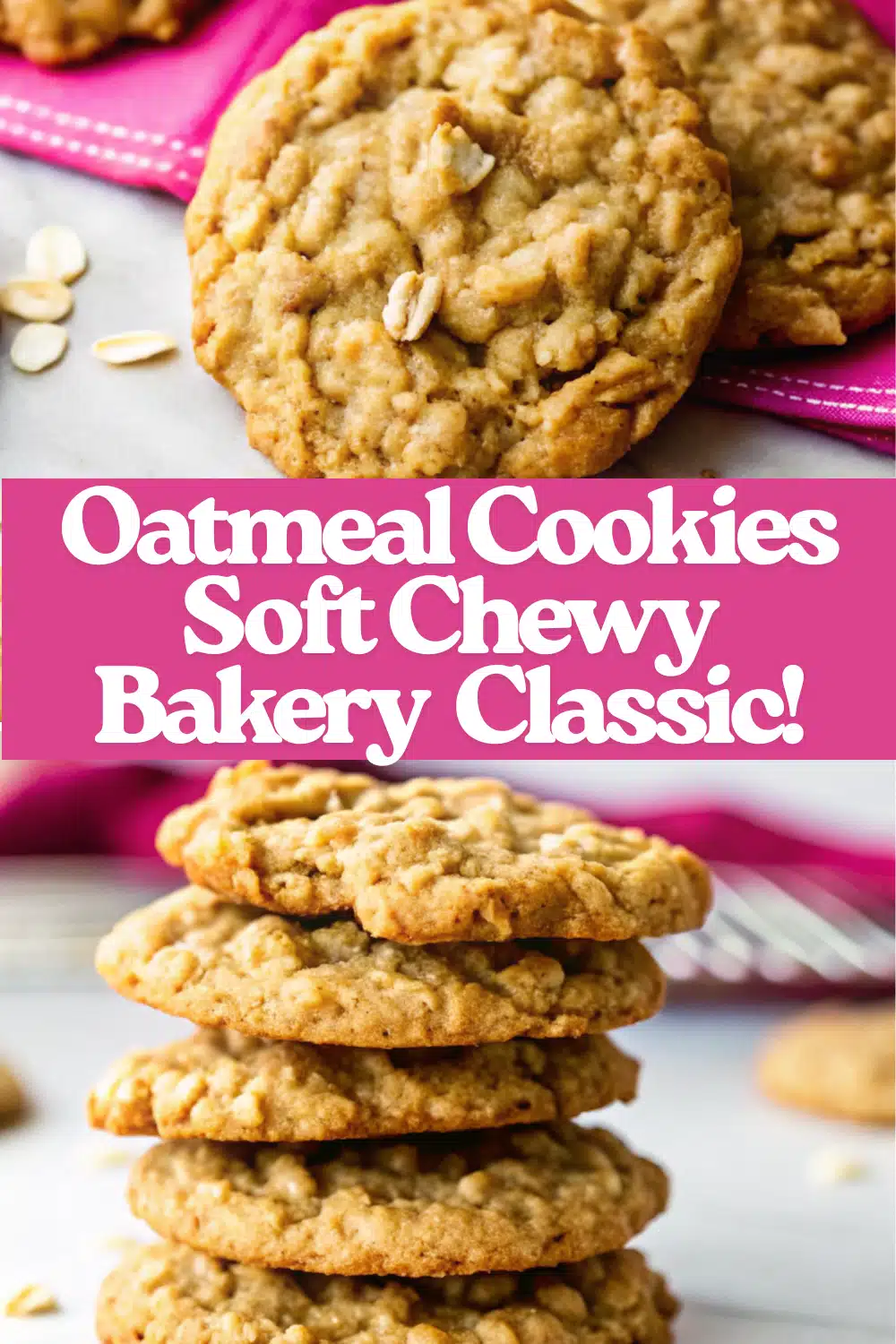 Oatmeal Cookies Soft Chewy Bakery Style Classic