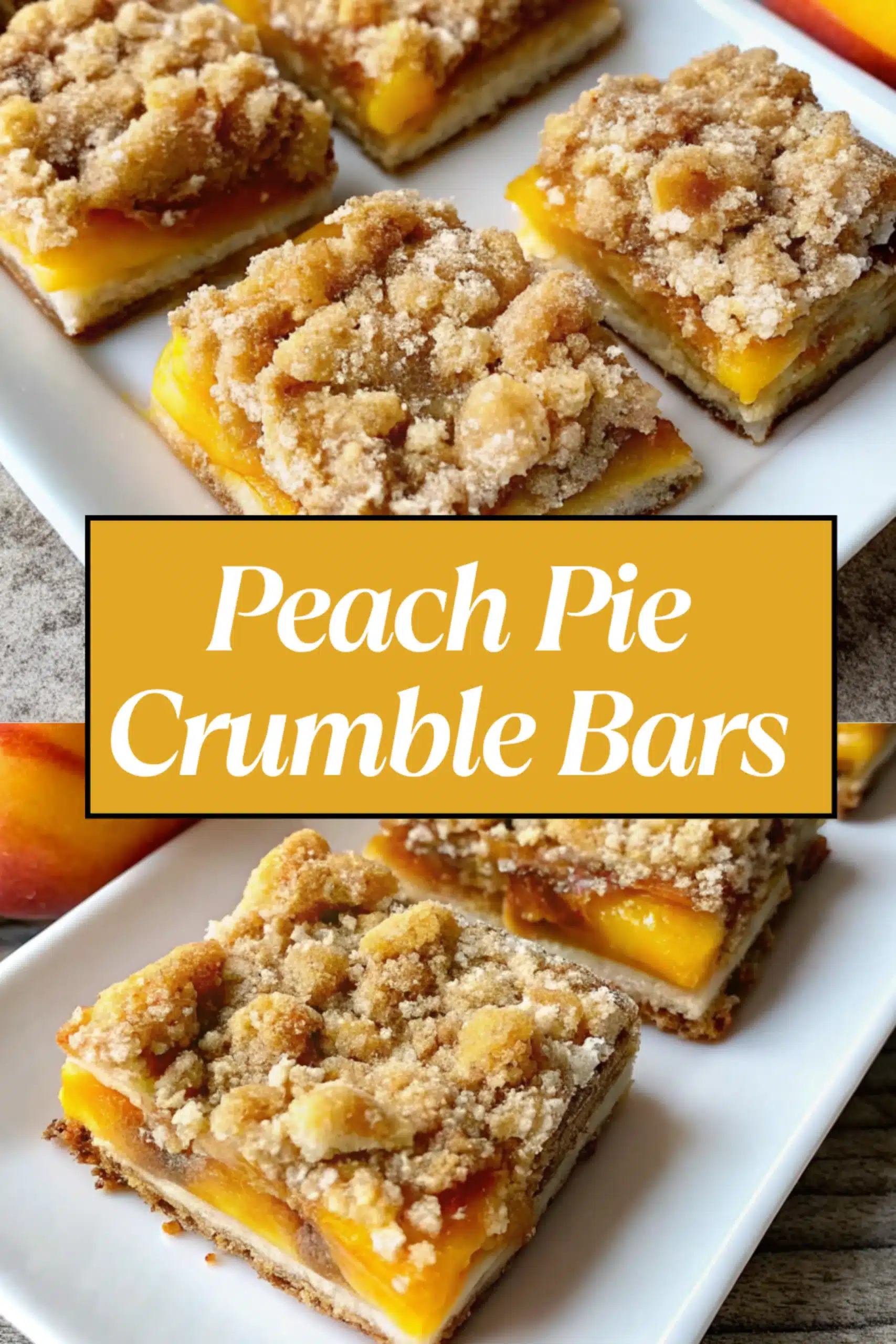 Peach Pie Crumble Bars The Most Buttery and Easy Summer Dessert You Will Bake 50 Peach Pie Crumble Bars scaled