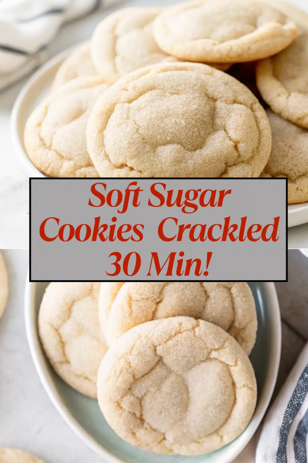 Soft Sugar Cookies The Most Easy No Chill Chewy Cookie You Will Ever Bake 48 Soft Sugar Cookies Crackled 30 Min