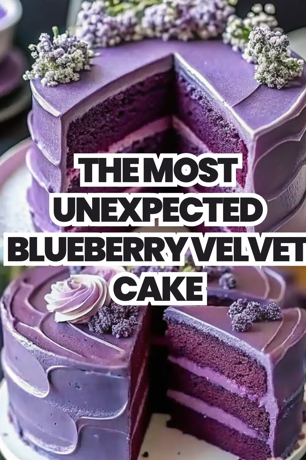 Blueberry Velvet Cake The Most Moist and Beautiful Blueberry Summer Cake You Will Bake 58 The most unexpected Blueberry Velvet Cake
