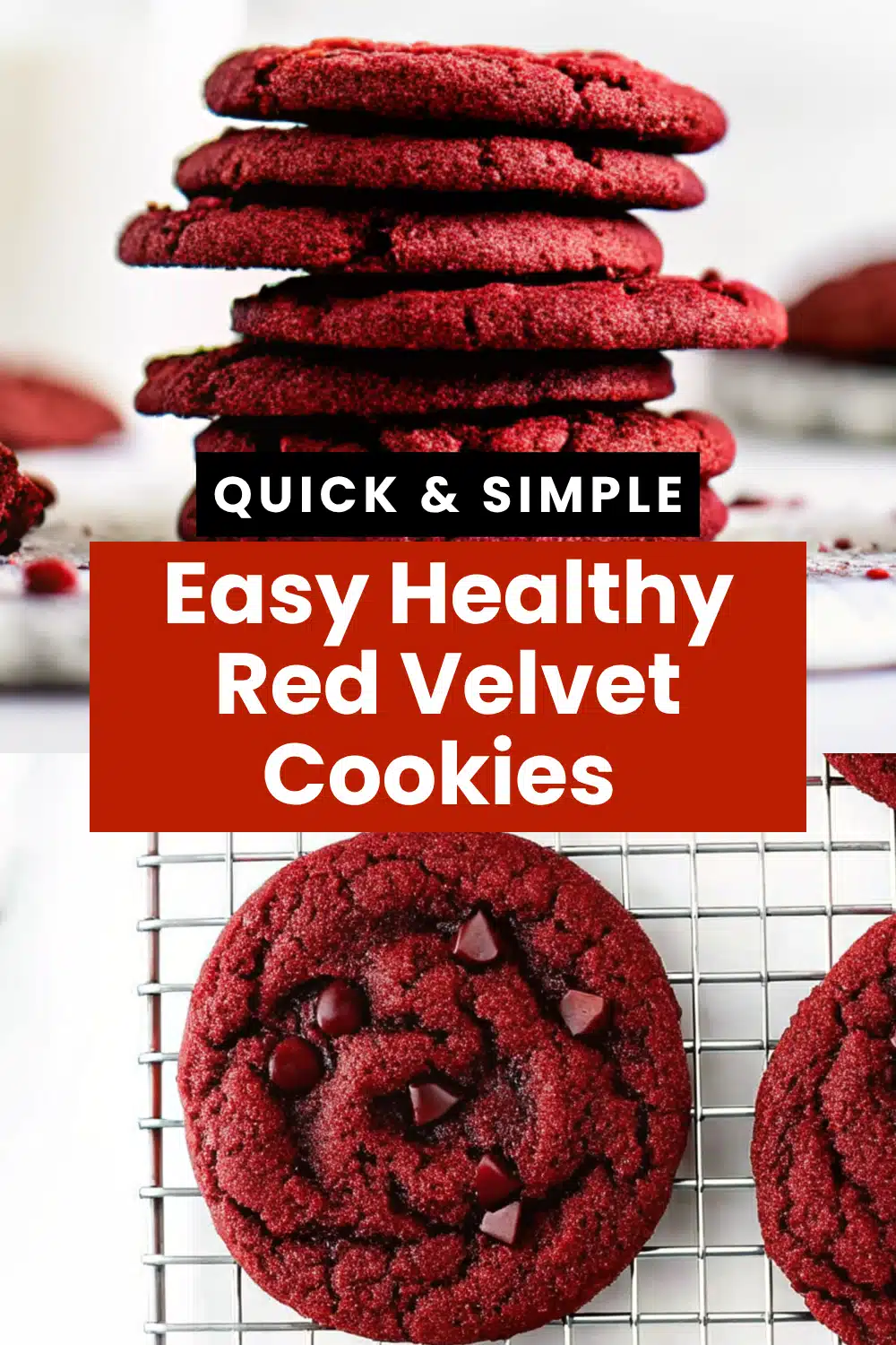 Healthy Red Velvet Cookies The Most Easy Vegan Eggless Chewy Valentine Cookie You Will Bake 46 Easy Healthy Red Velvet Cookies