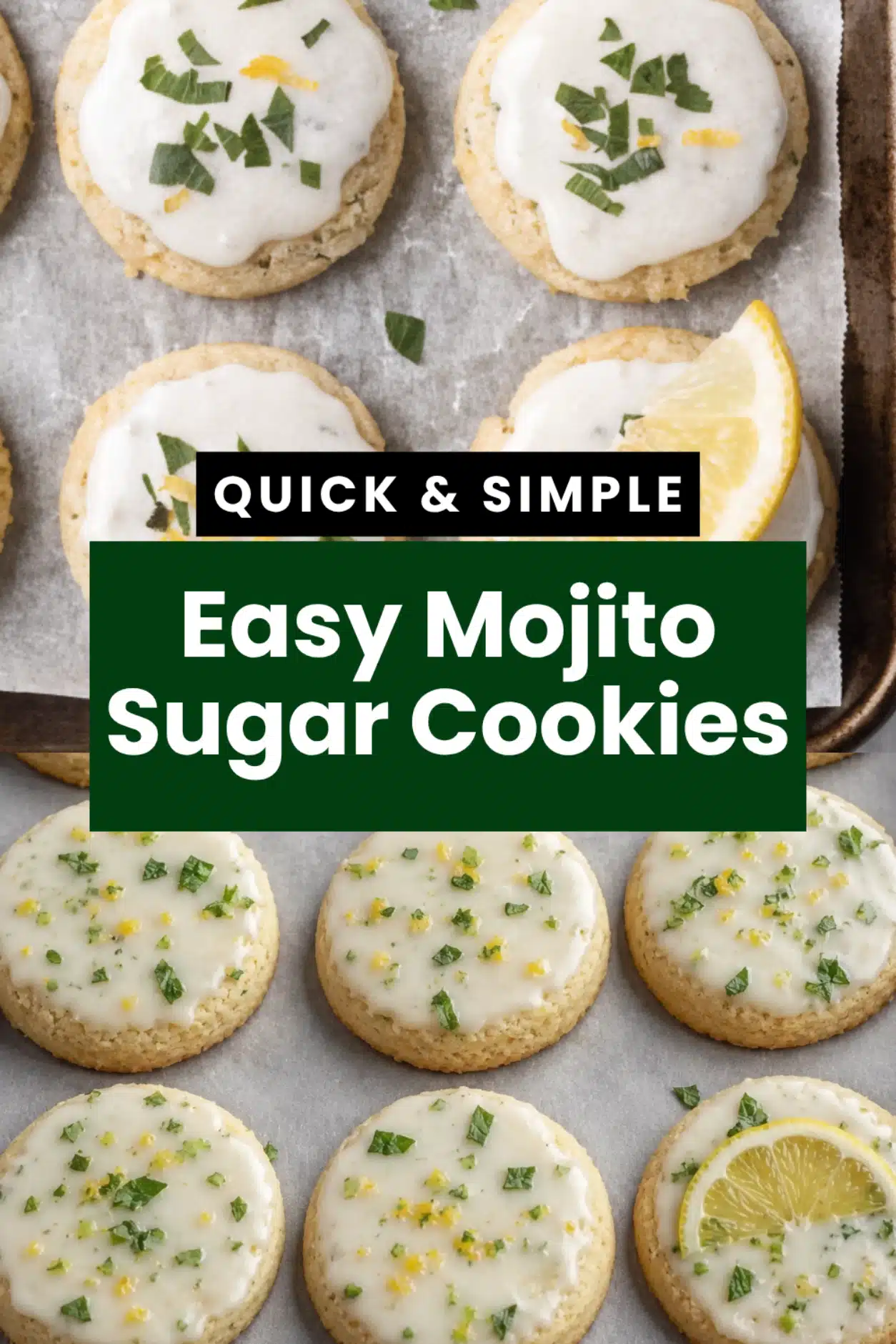 Easy Mojito Sugar Cookies