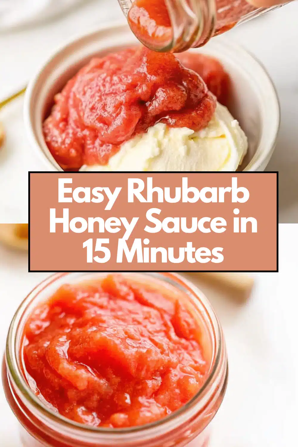 Easy Rhubarb Honey Sauce in 15 Minutes