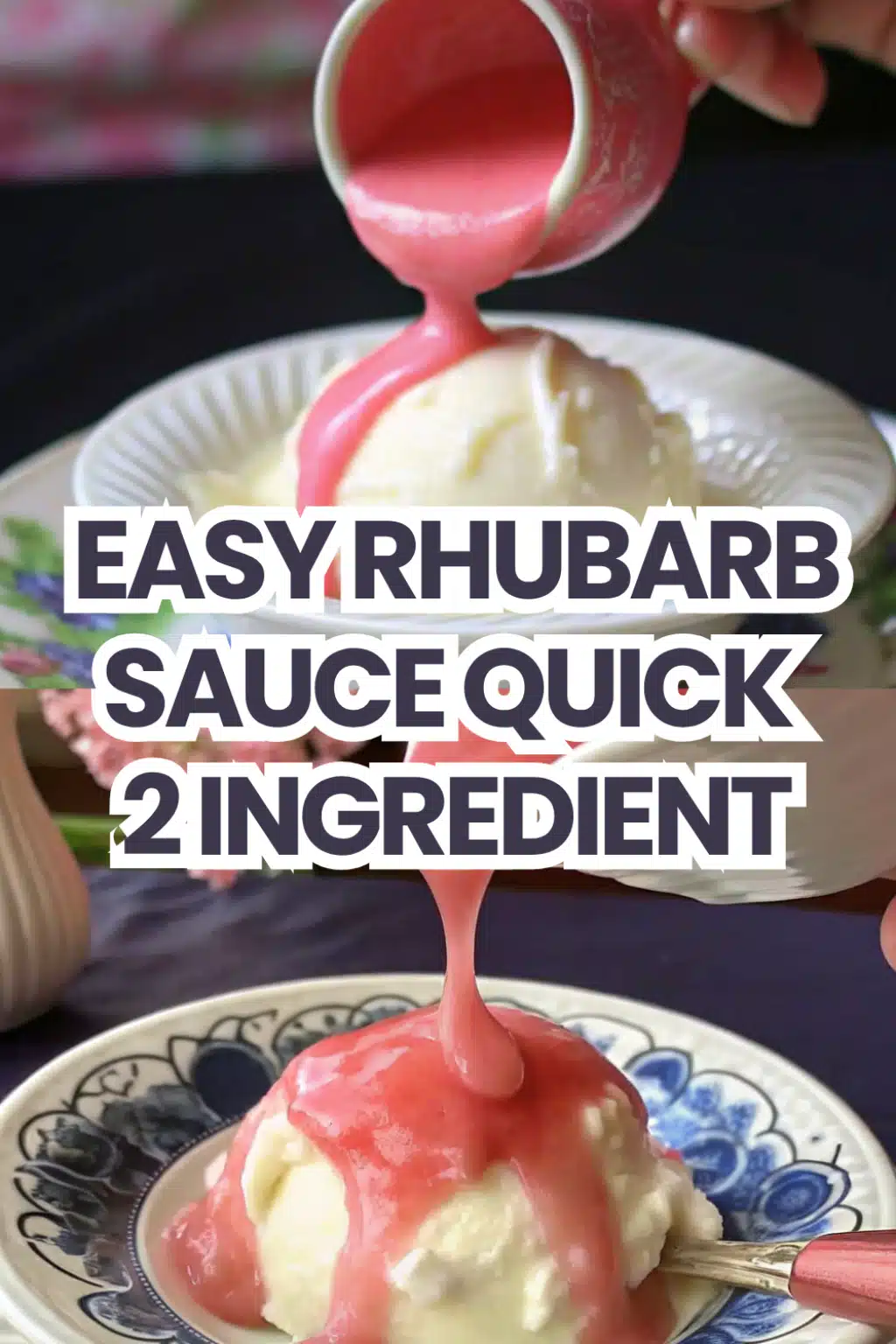 Easy Rhubarb Sauce Quick 2 Ingredient