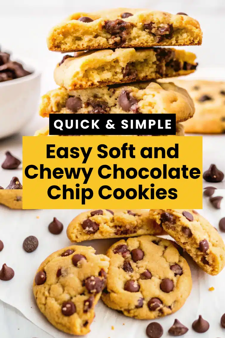 Soft and Chewy Chocolate Chip Cookies Easy Classic Cold Butter Recipe