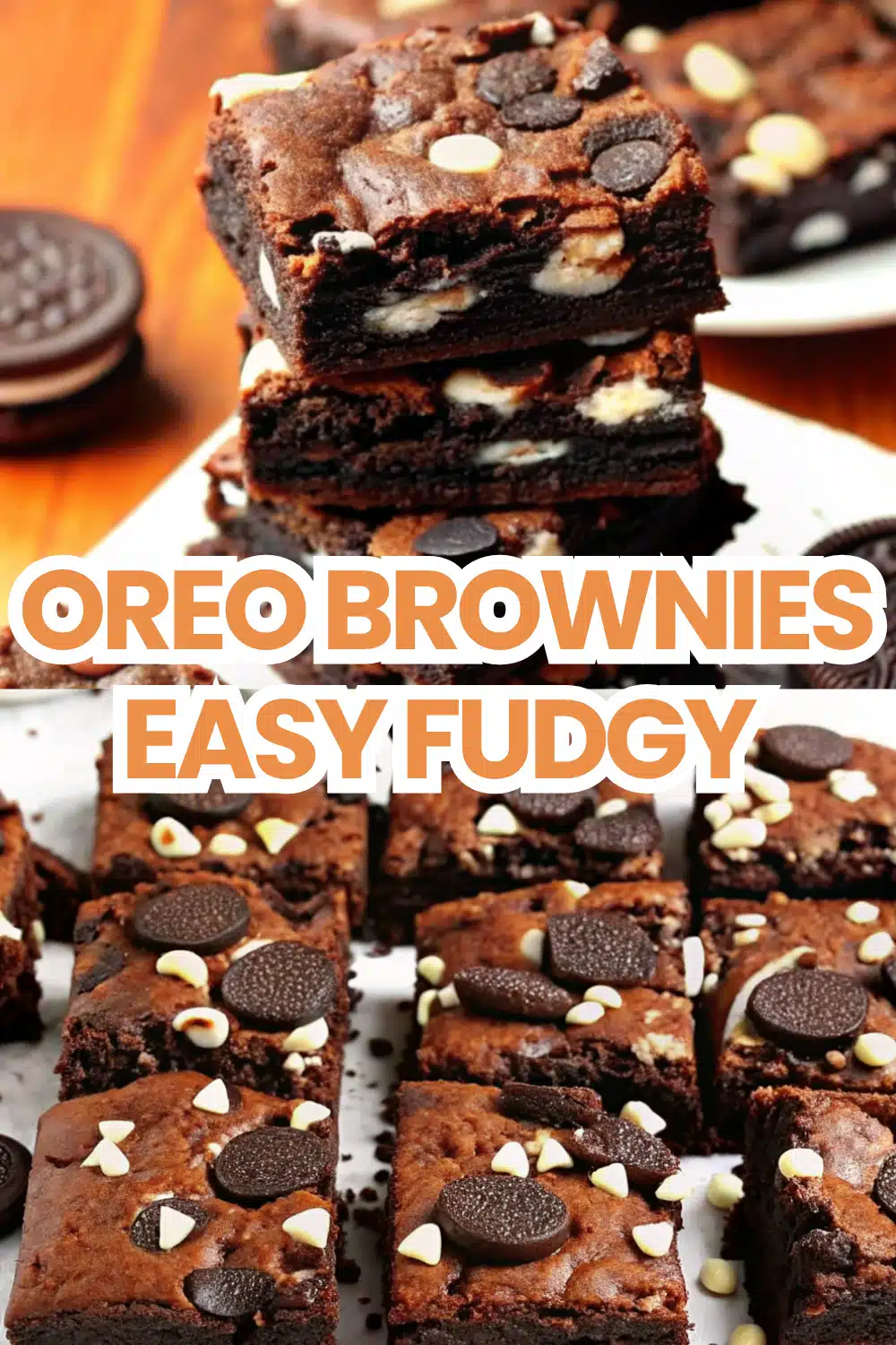 Oreo Brownies Easy Fudgy Thick Dark Chocolate Perfection
