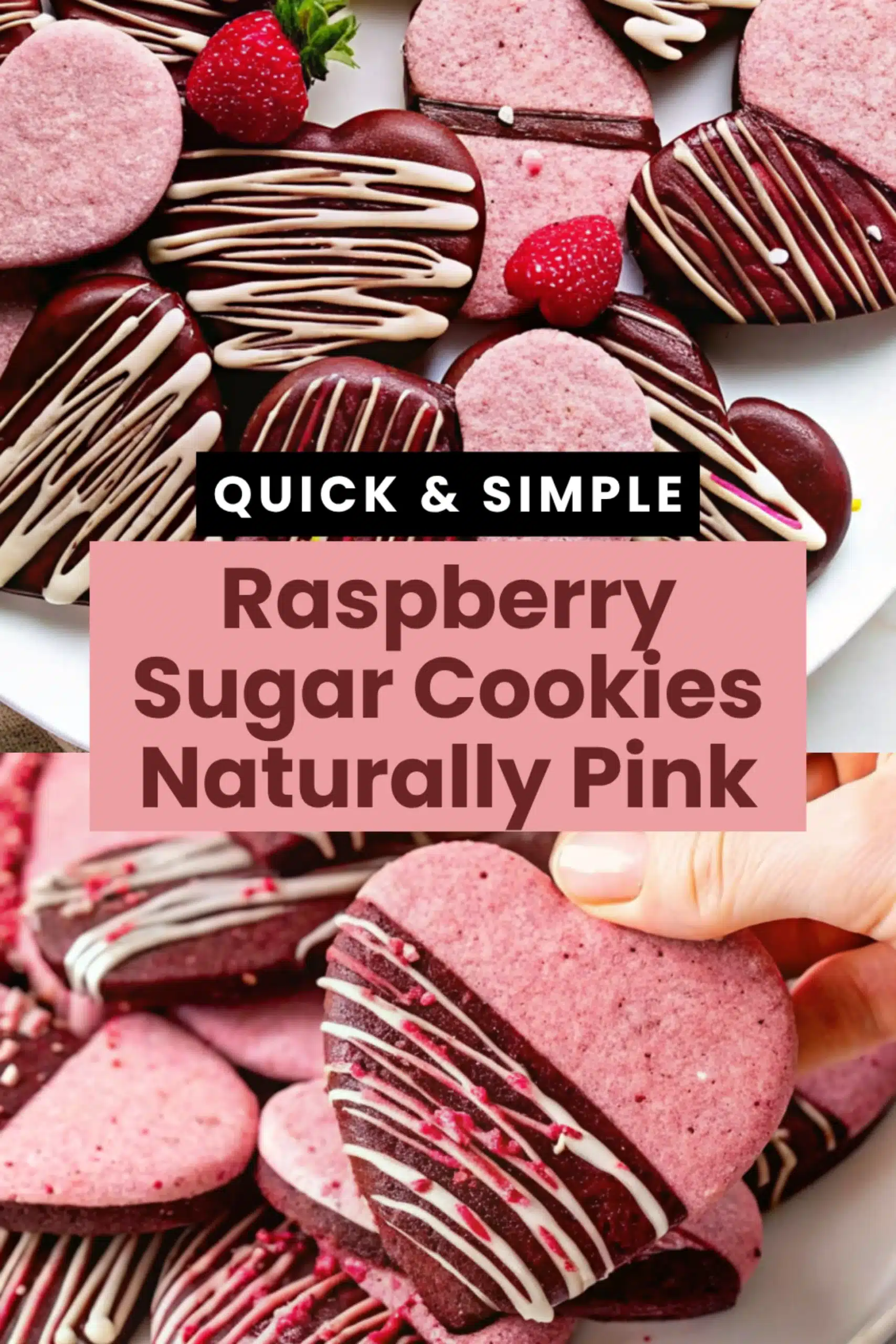 Raspberry Sugar Cookies Naturally Pink scaled