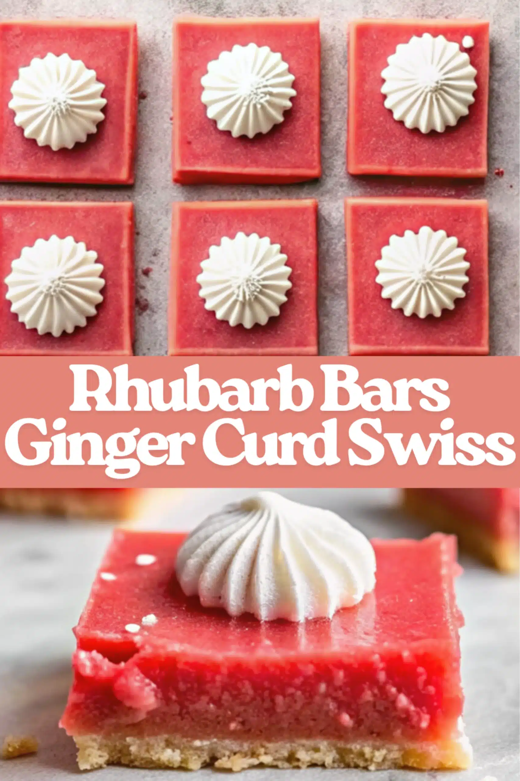 Rhubarb Bars Ginger Curd Swiss scaled