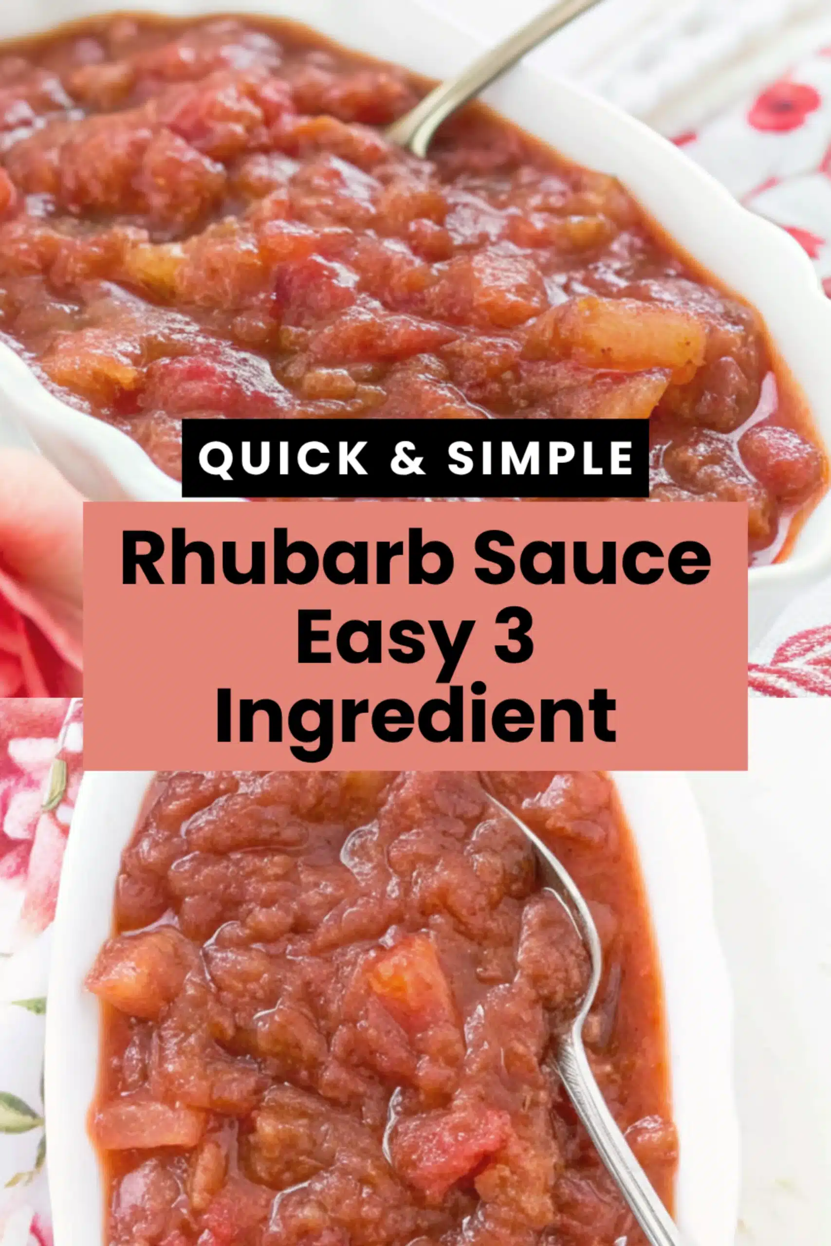 Rhubarb Sauce Easy 3 Ingredient scaled