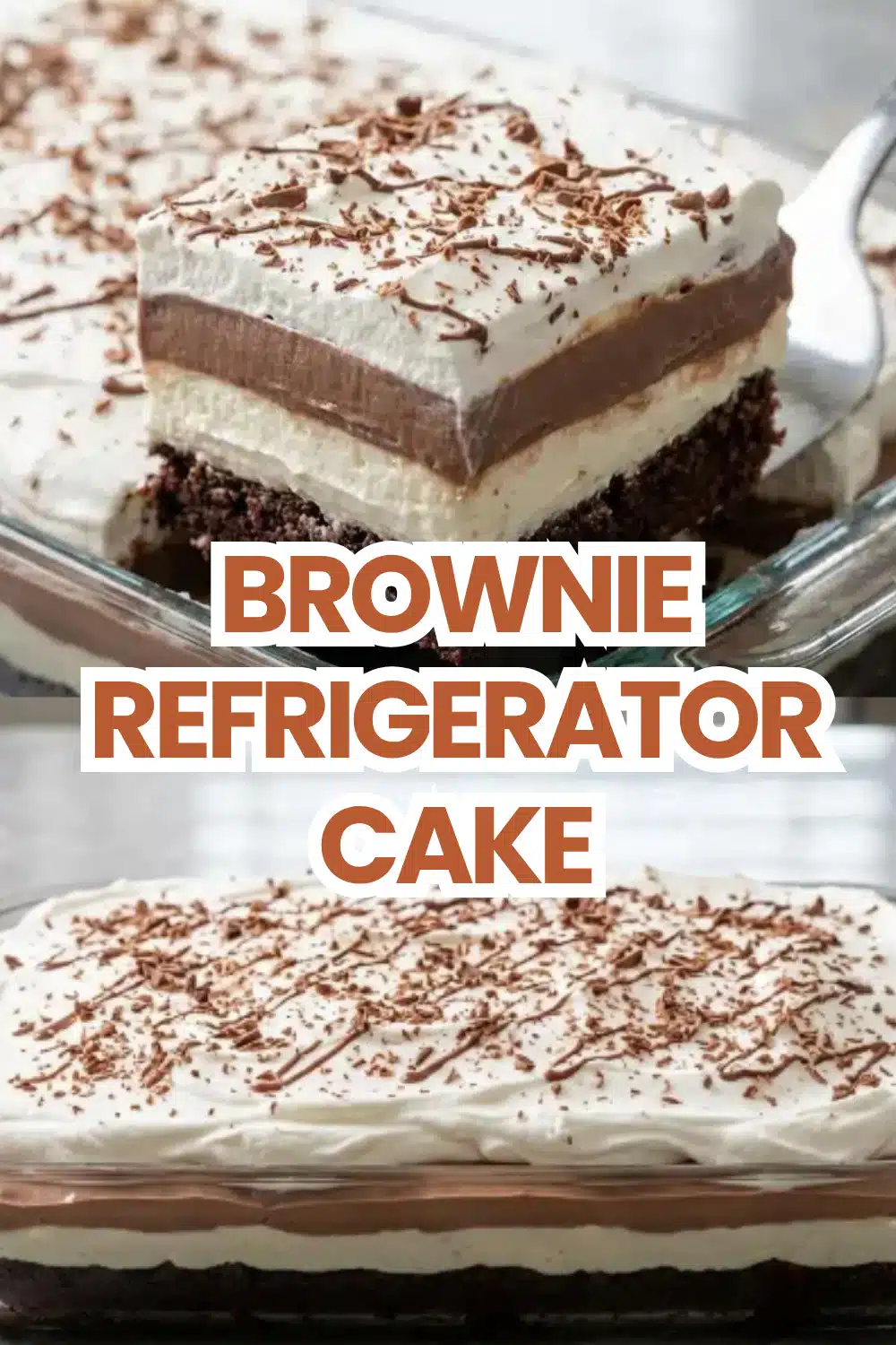 Brownie Refrigerator Cake