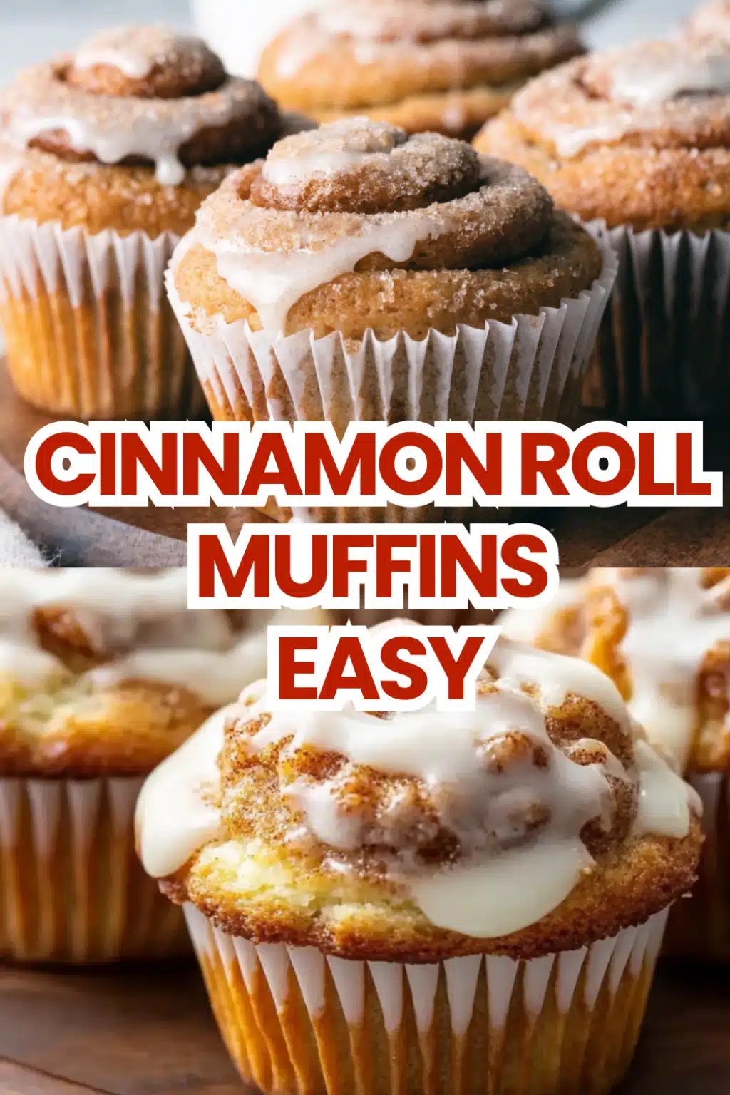 Cinnamon Roll Muffins The Most Easy Brown Sugar Cinnamon Swirl Vanilla Glaze Pillowy Bakery Muffin You Will Bake 58 Cinnamon Roll Muffins Easy
