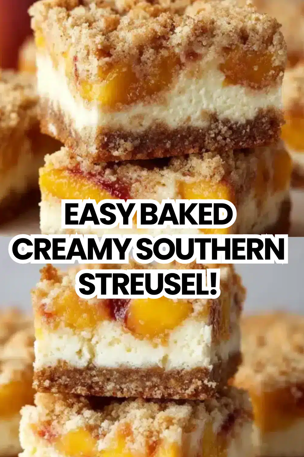 Peach Cobbler Cheesecake Bars The Most Easy Baked Creamy Cheesecake Southern Peach Streusel Summer Bar You Will Make 60 Easy Baked Creamy Southern Streusel