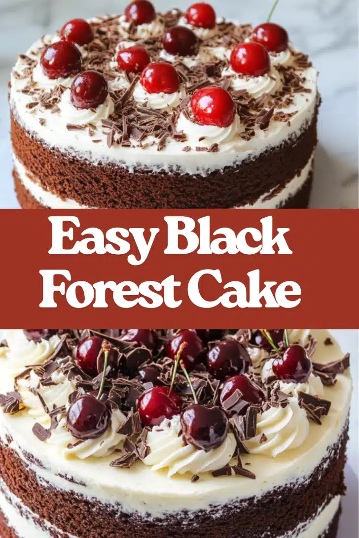 Black Forest Cake The Most Easy Moist Chocolate Sponge Cherry Filling Kirsch Whipped Cream Layered Cake You Will Bake 76 Easy Black Forest Cake