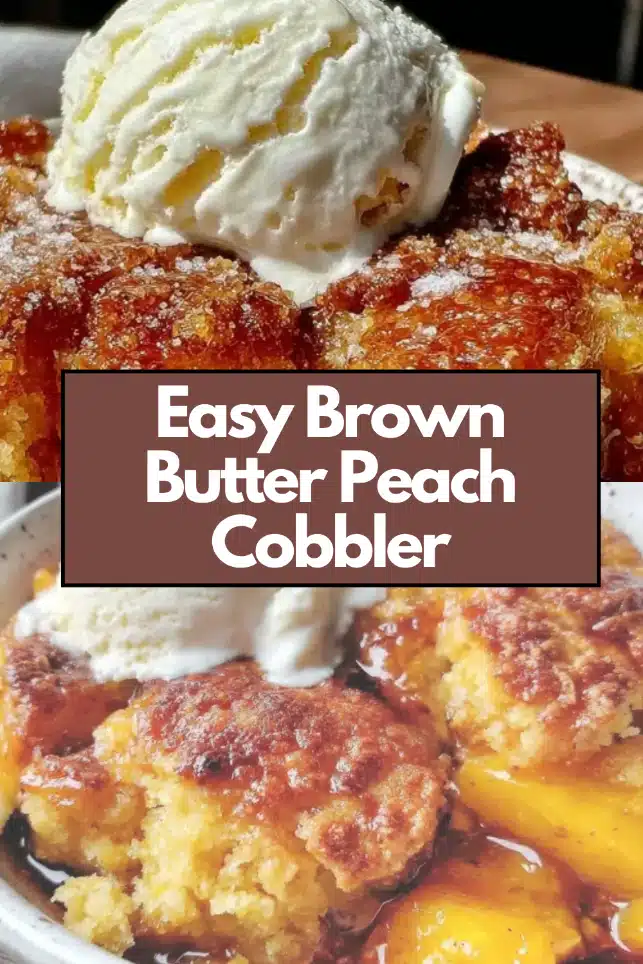 Brown Butter Peach Cobbler The Most Easy Nutty Brown Butter Crust Spiced Peach Summer Cobbler You Will Bake 52 Easy Brown Butter Peach Cobbler