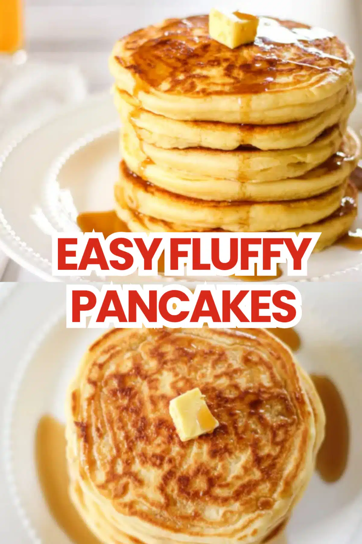 Fluffy Pancakes The Most Easy Soft Tender 4 Teaspoon Baking Powder Milk Butter Vanilla Breakfast Stack You Will Make 42 Easy Fluffy Pancakes