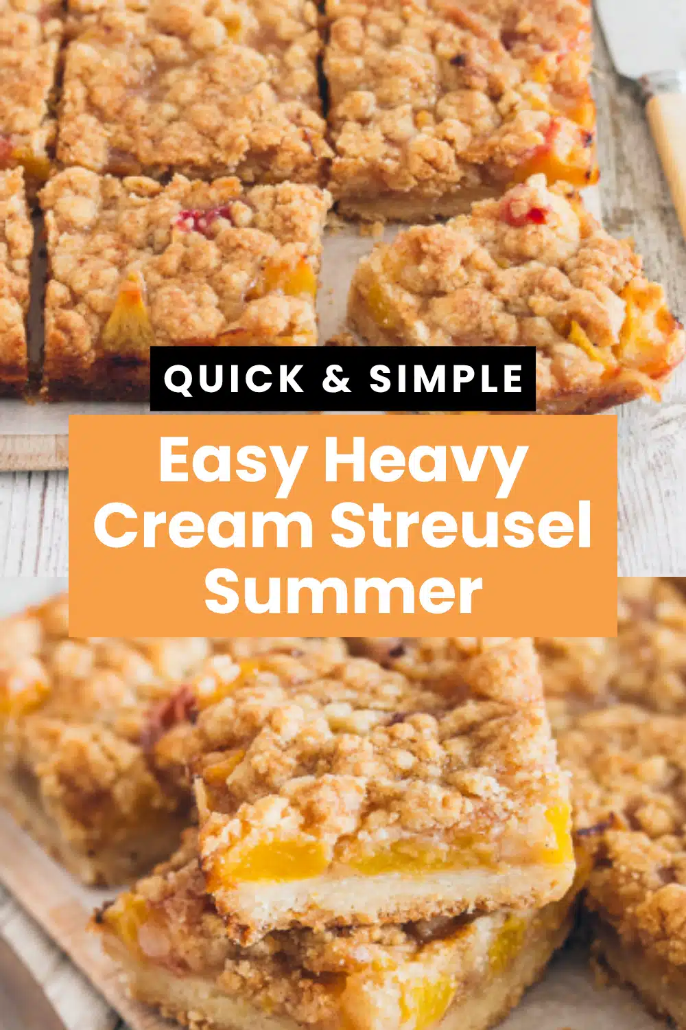 Easy Heavy Cream Streusel Summer