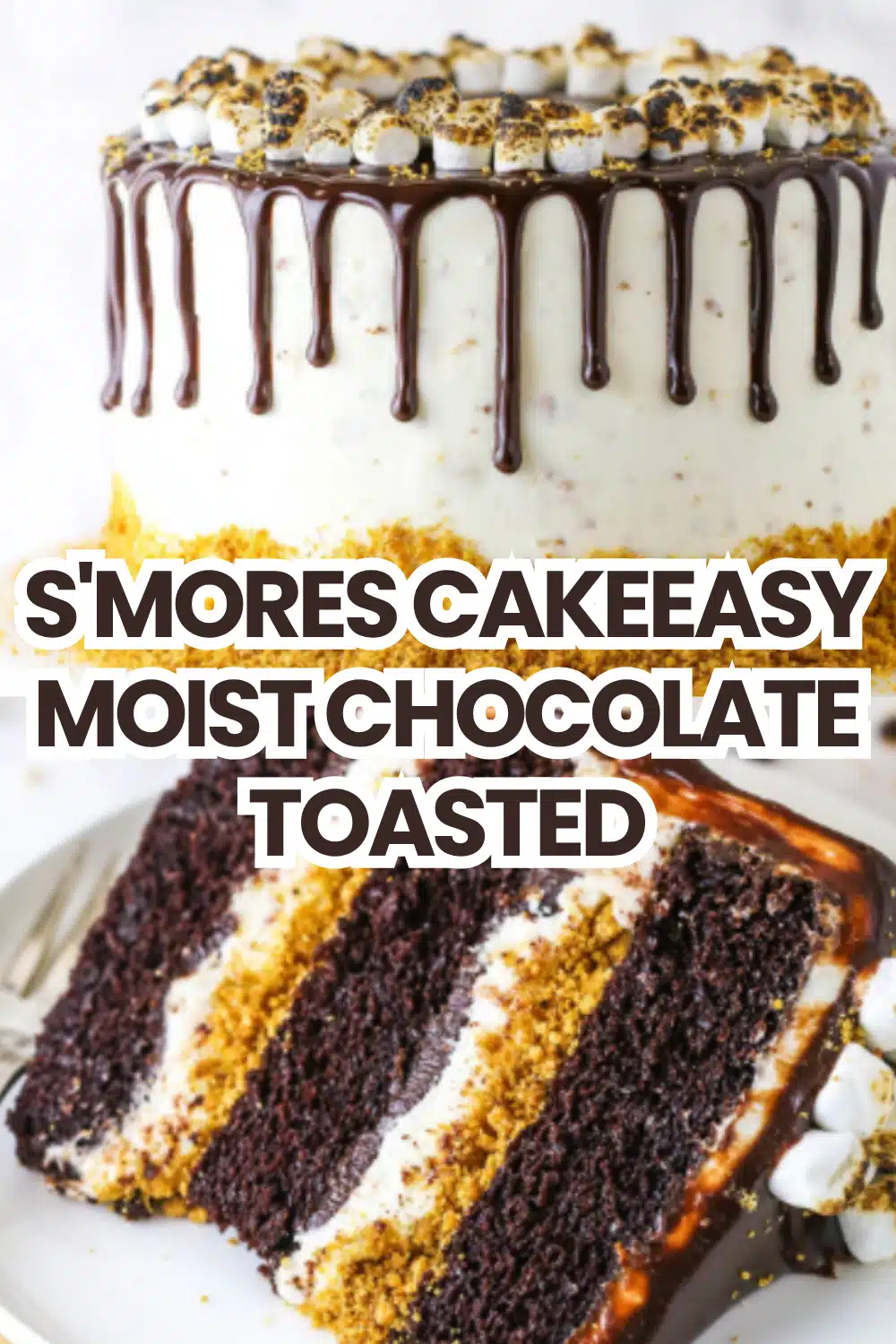 Smores CakeEasy Moist Chocolate Toasted