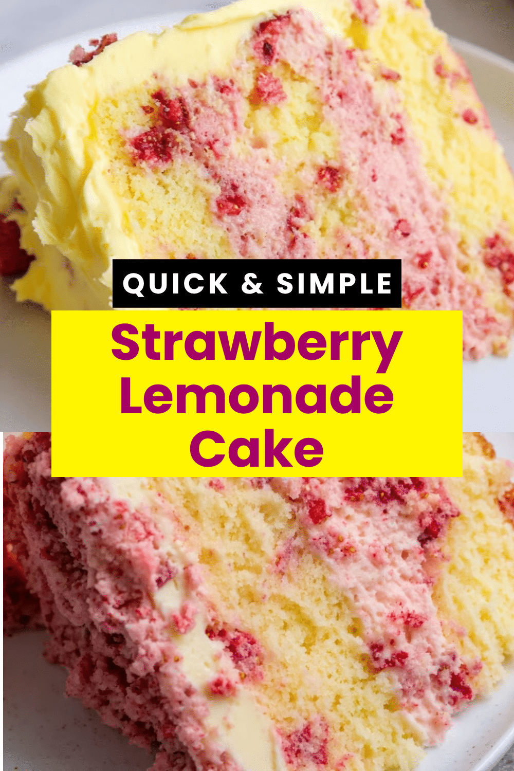 Strawberry Lemonade Cake The Most Easy Moist Fresh Strawberry Sour Cream Lemon Buttercream Layer Cake You Will Bake 76 Strawberry Lemonade Cake