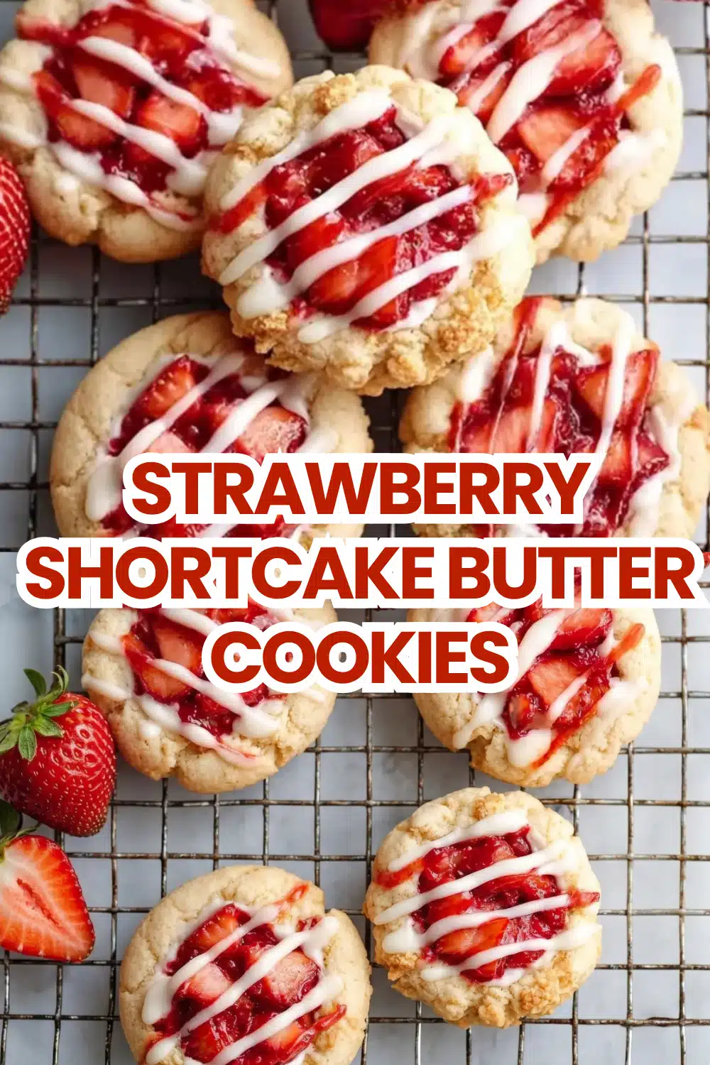 Strawberry Shortcake Butter Cookies