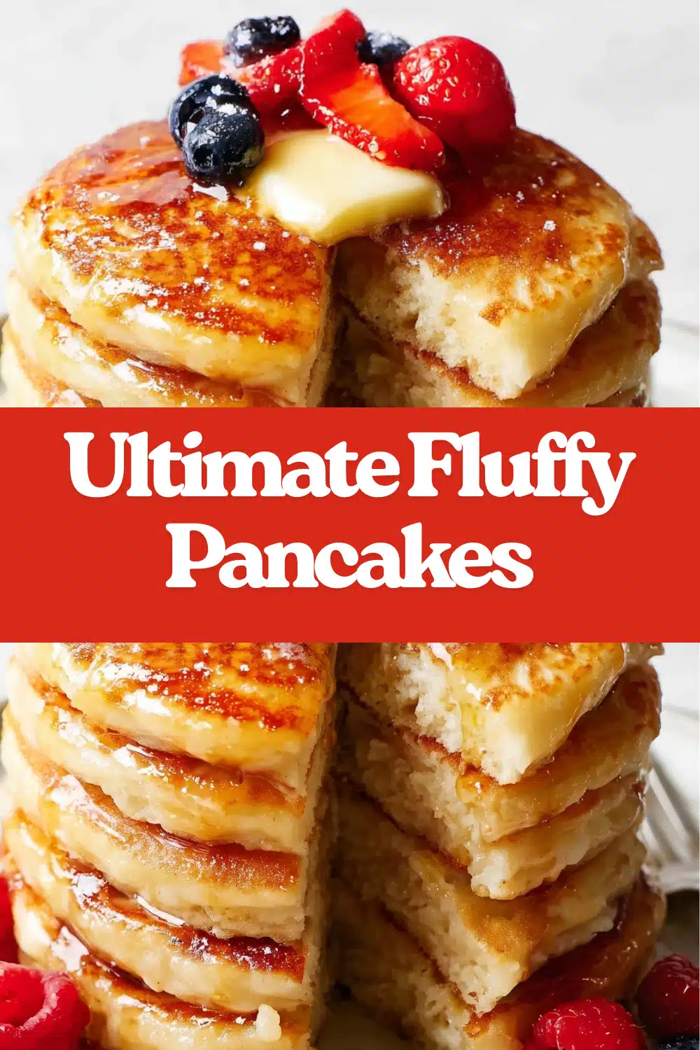 Ultimate Fluffy Pancake Recipe The Most Easy Buttermilk Baking Soda Butter Vanilla Golden Perfect Breakfast Stack You Will Make 44 Ultimate Fluffy Pancakes