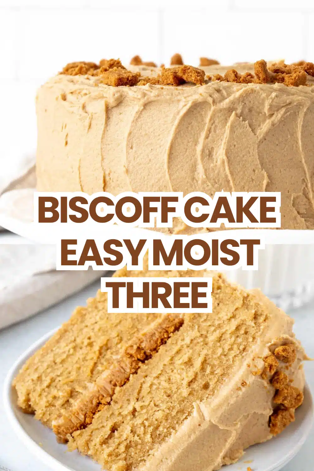 Biscoff Cake The Most Easy Moist Three Layer Speculoos Cookie Butter Buttermilk Biscoff Frosting Cookie Crumble Celebration Cake 76 Biscoff Cake Easy Moist Three
