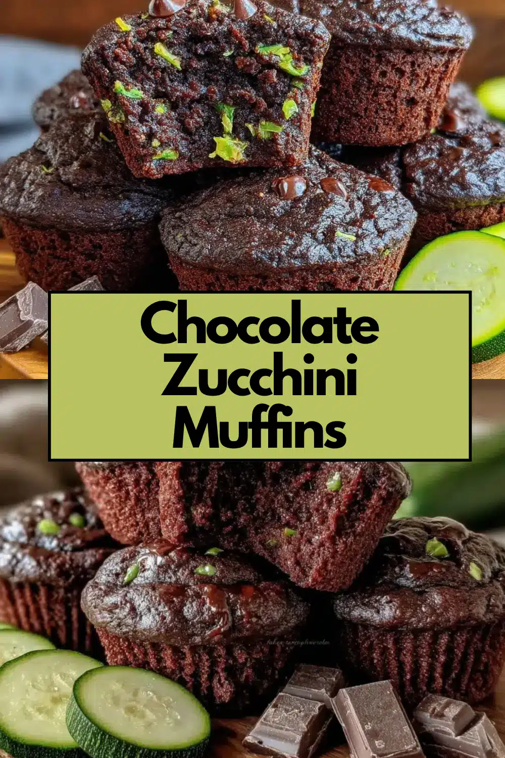 Chocolate Zucchini Muffins