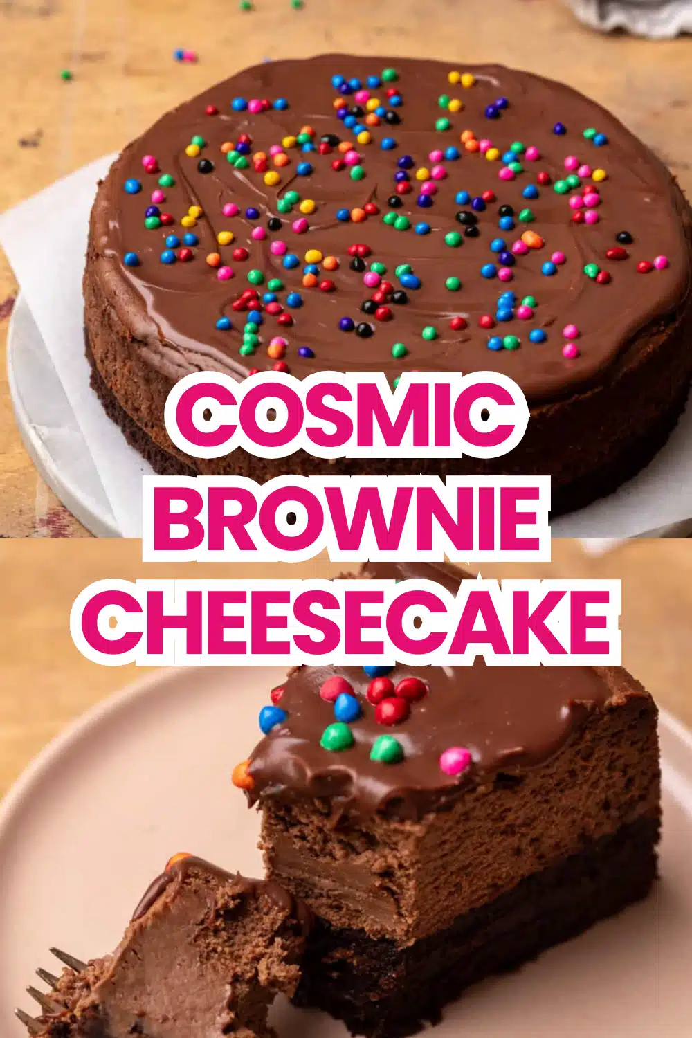Cosmic Brownie Cheesecake The Most Easy No-Bake Little Debbie Cosmic Brownie Crust Rainbow Chip Cream Cheese Celebration Cheesecake 48 Cosmic Brownie Cheesecake