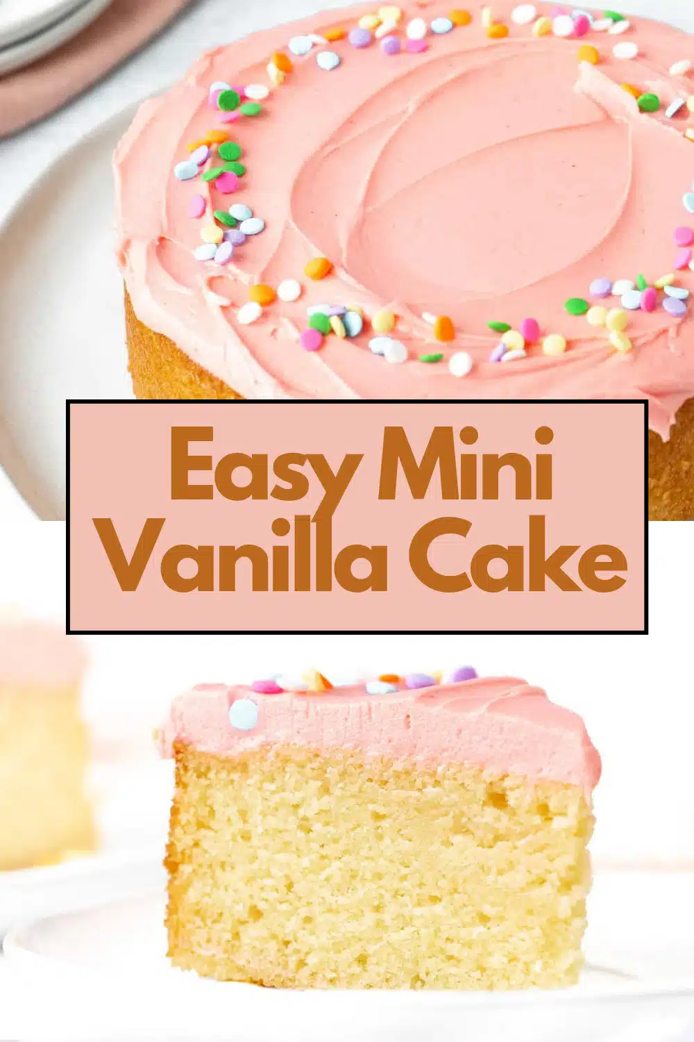 Easy Mini Vanilla Cake