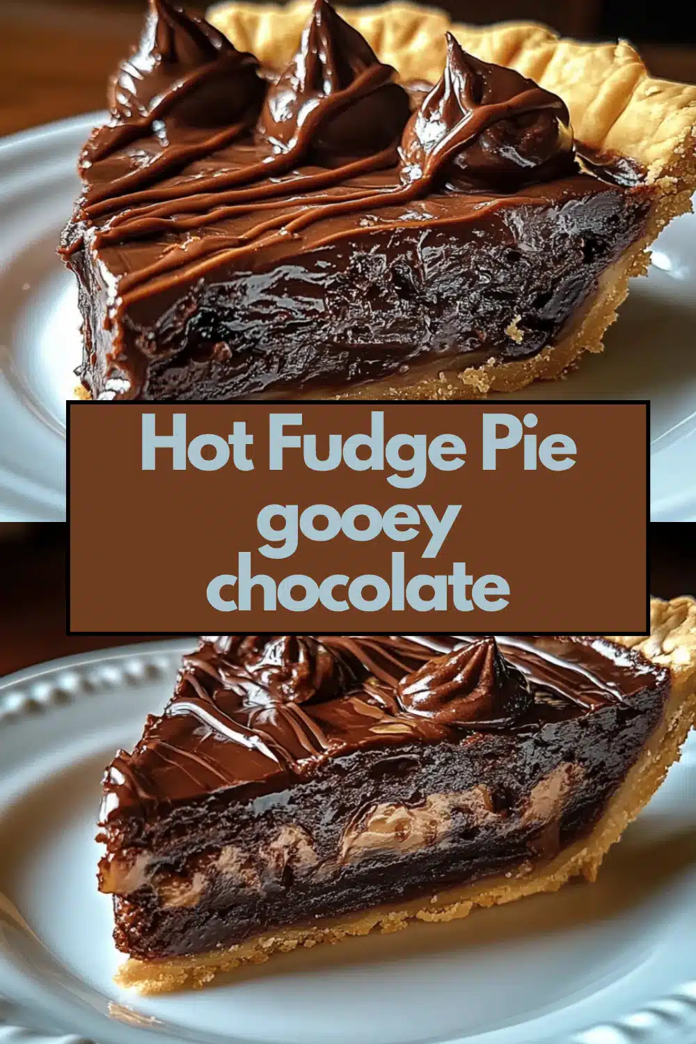 Hot Fudge Pie The Most Easy Gooey Fudgy Brownie Like Chocolate Butter Cocoa Sugar Vanilla Egg Warm Pie You Will Bake 44 Hot Fudge Pie gooey chocolate