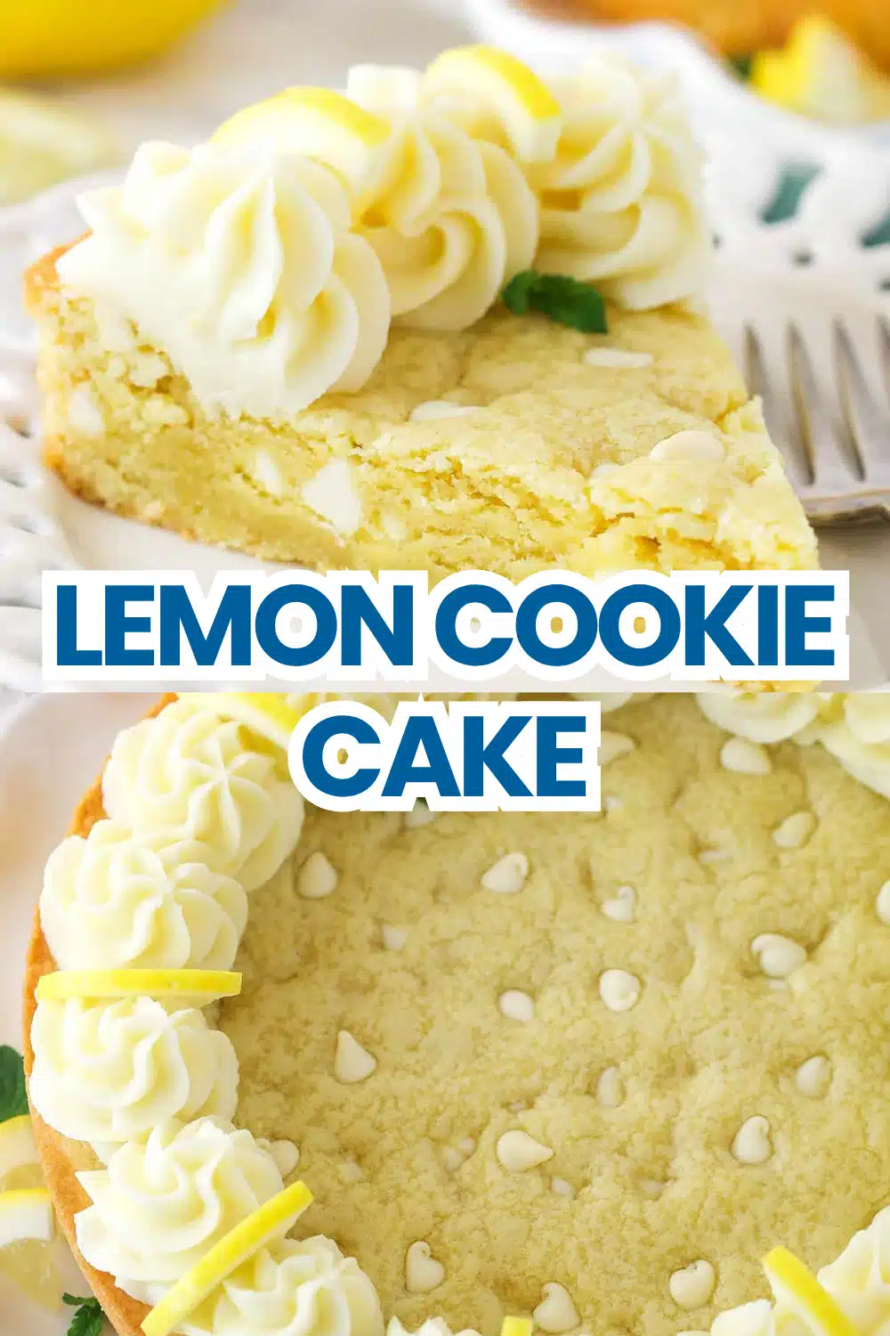 Lemon Cookie Cake The Most Easy Giant Soft Lemon Zest Cream Cheese Frosting Lemon Glaze Spring Birthday Celebration Cookie Cake 66 Lemon Cookie Cake