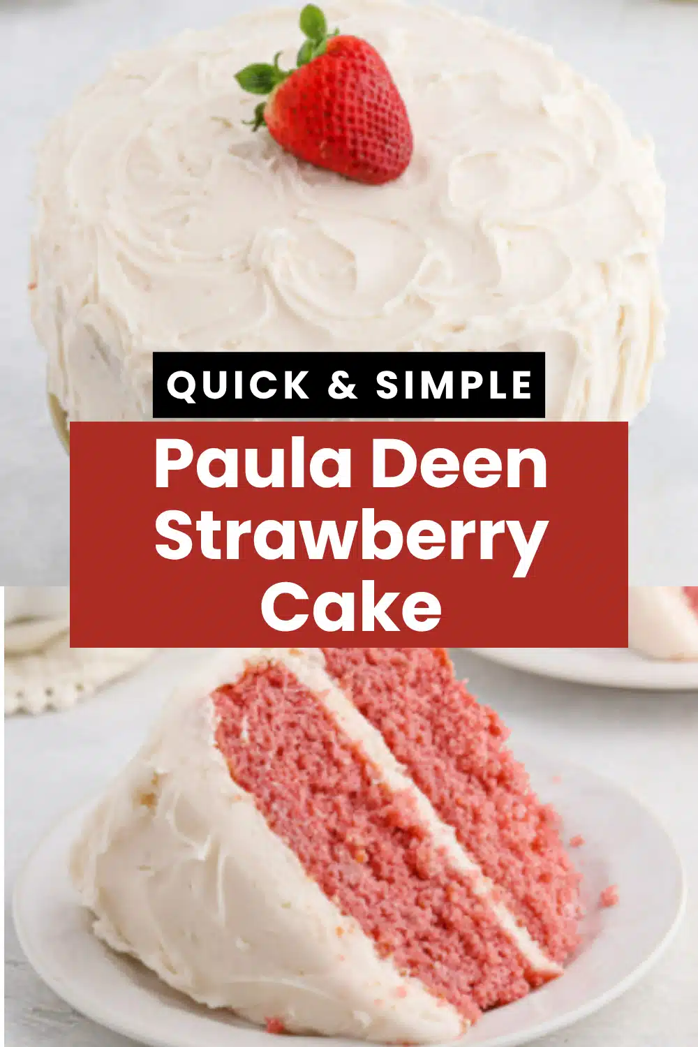 Paula Deen Strawberry Cake The Most Easy Fresh Strawberry Cake Mix Cream Cheese Whipped Cream Pink Frosting Celebration Cake 56 Paula Deen Strawberry Cake
