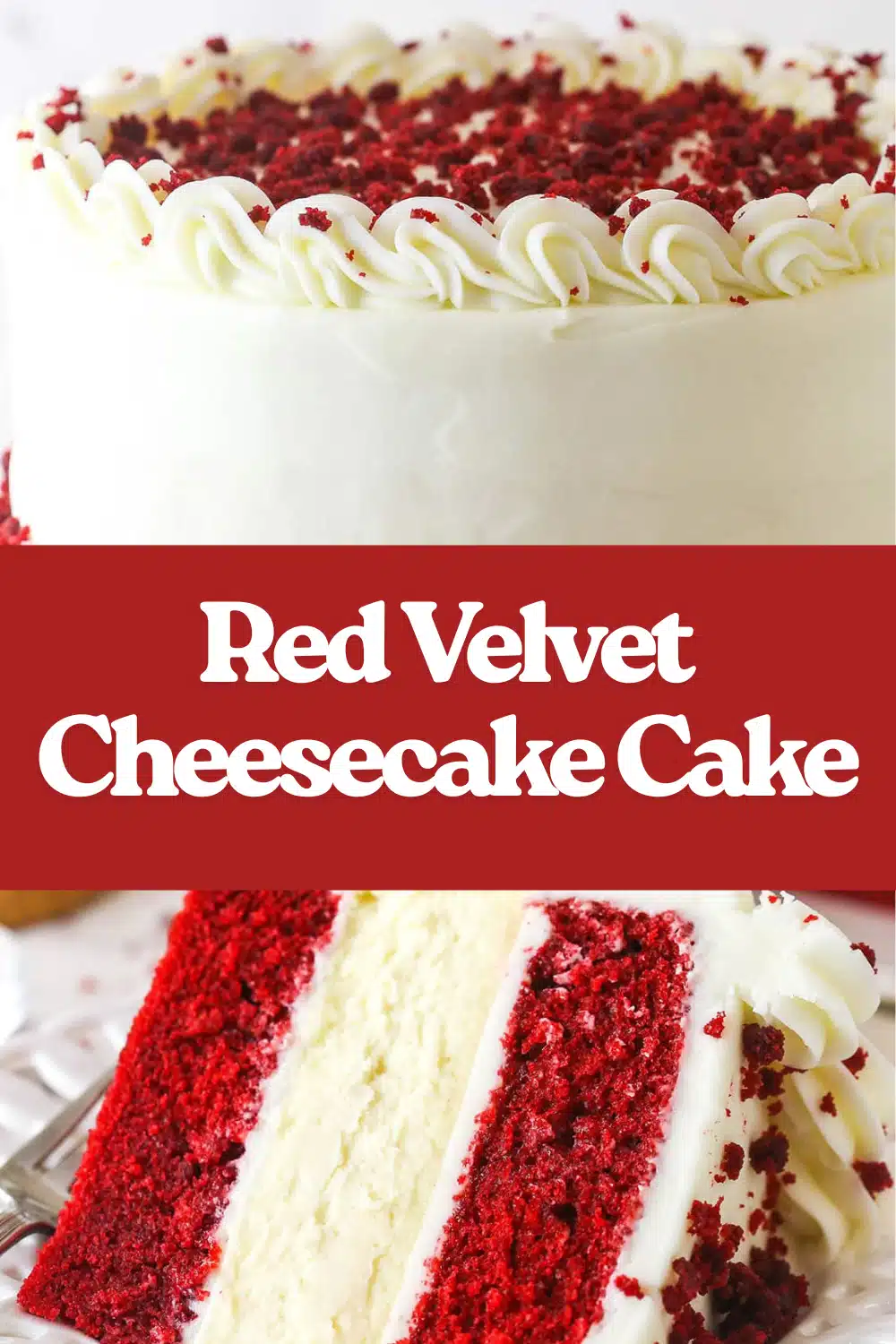 Red Velvet Cheesecake Cake The Most Easy Dramatic Two Layer Red Velvet Cheesecake Center Cream Cheese Frosting Celebration Cake 68 Red Velvet Cheesecake Cake