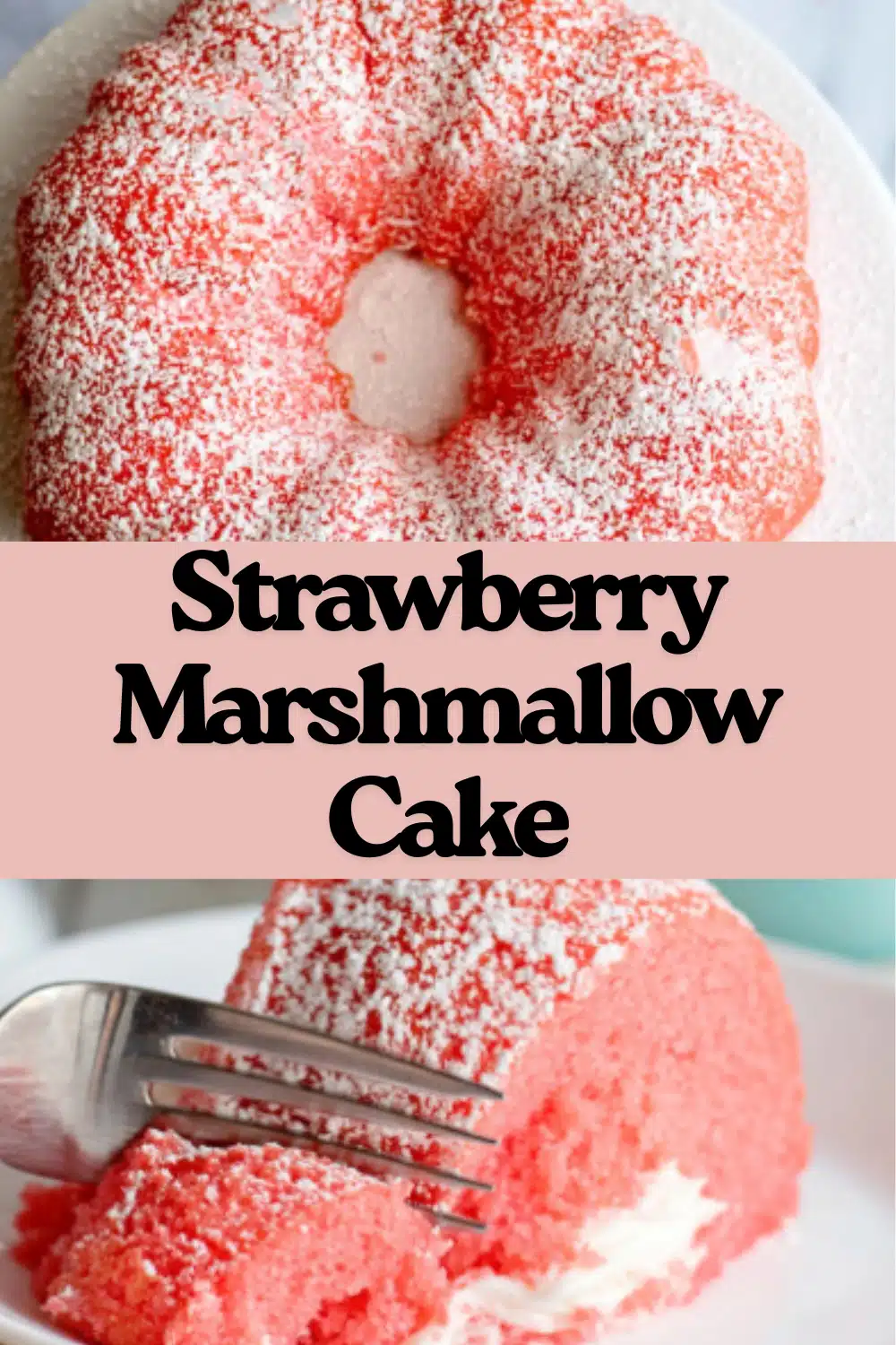 Strawberry Marshmallow Cake