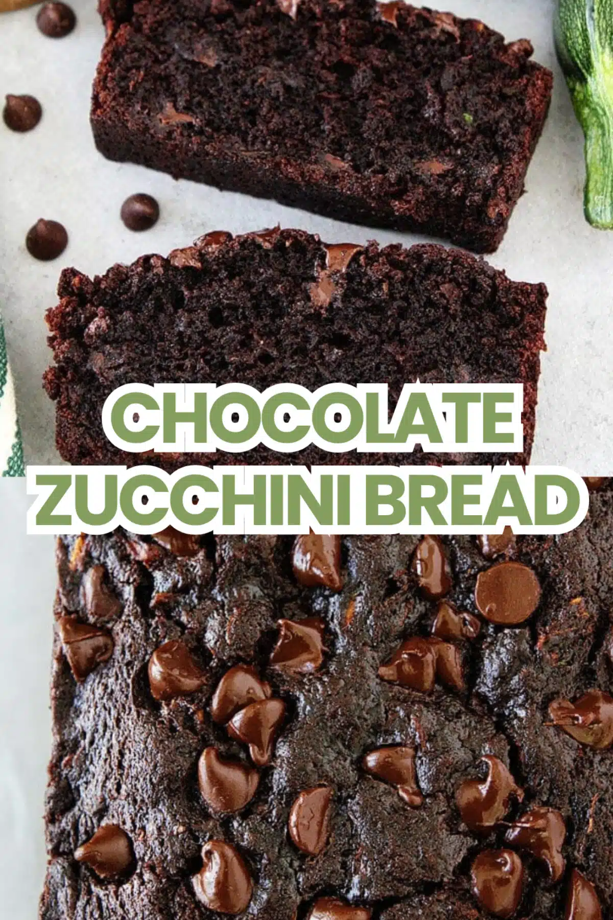 Chocolate Zucchini Bread The Most Easy Moist Fudgy Oil Brown Sugar Cocoa Shredded Zucchini Chocolate Chip Quick Bread Loaf 48 hocolate Zucchini Bread