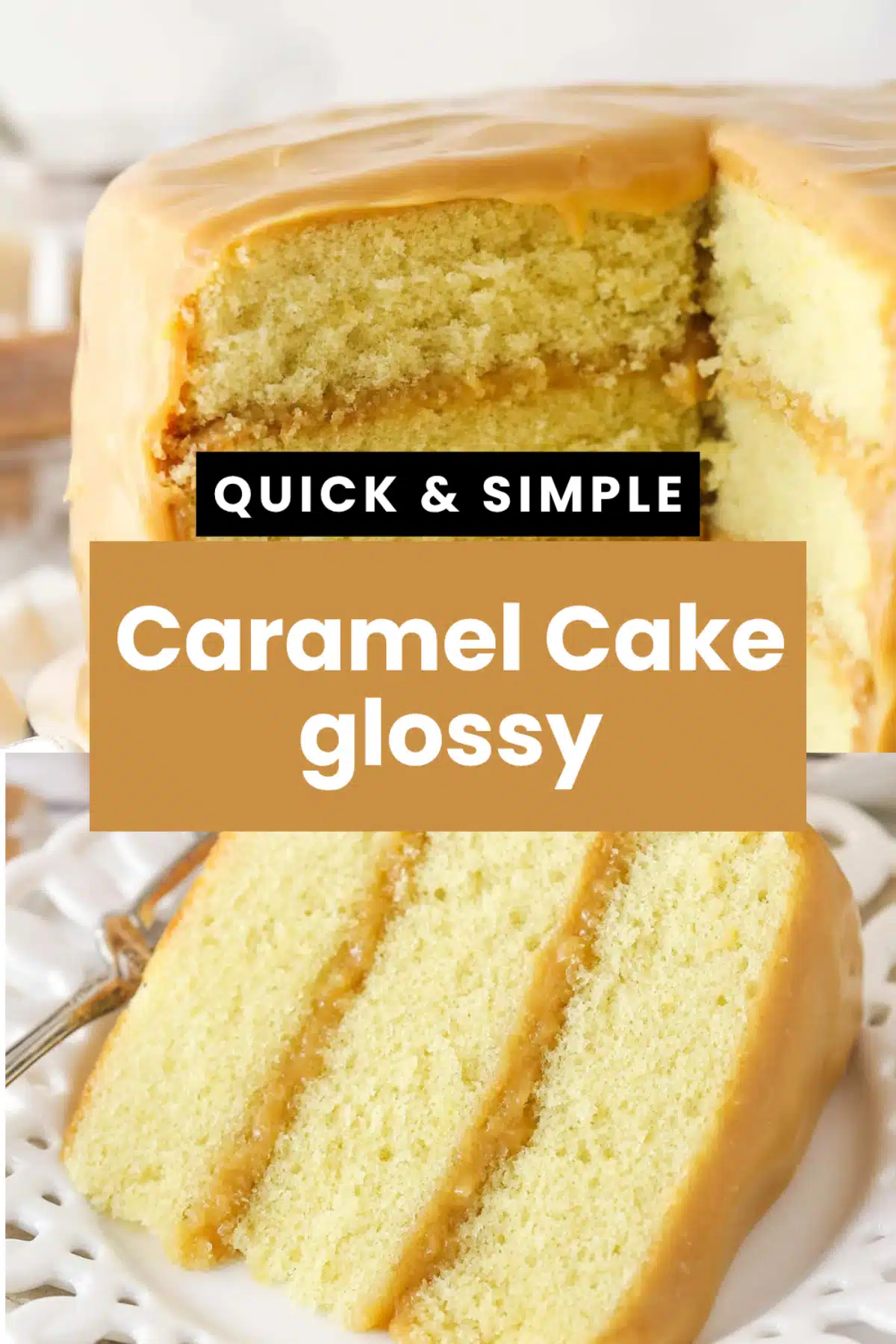Caramel Cake The Most Easy Moist Southern Brown Sugar Butter Vanilla Sour Cream Cooked Caramel Frosting Celebration Layer Cake 60 Caramel Cake glossy