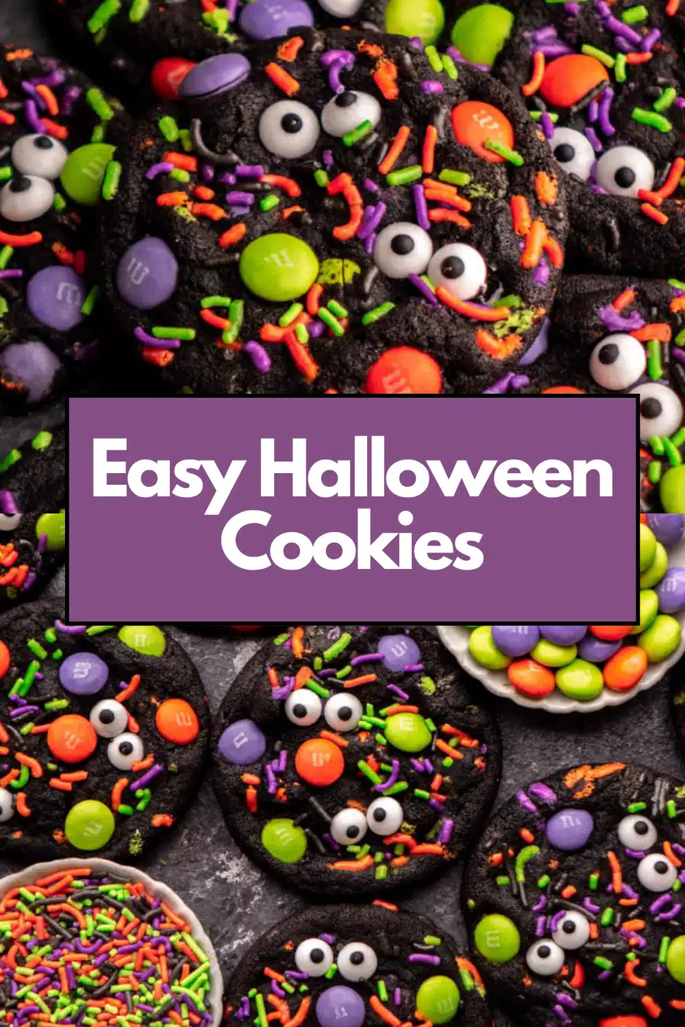 Halloween Cookies The Most Easy Decorated Sugar Cookie Ghost Pumpkin Witch Hat Royal Icing Sprinkle Individual Halloween Recipe 60 easy Halloween Cookies
